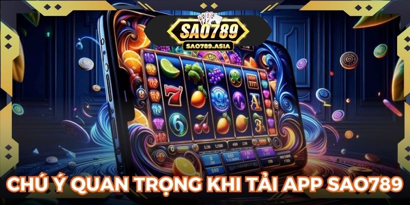 Chú ý quan trọng khi tải app SAO789
